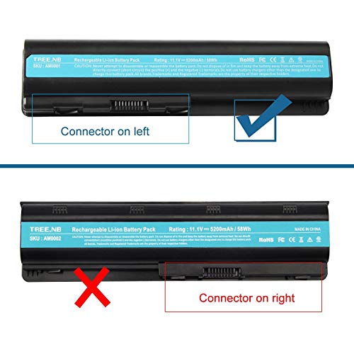 Replacement Battery For HP HSTNN-UB72 / CB72 Laptops – 5200mAh, 11.1V, Li-Ion – Fits HP Pavilion DV4 DV5 DV6 G50 G60 Series
