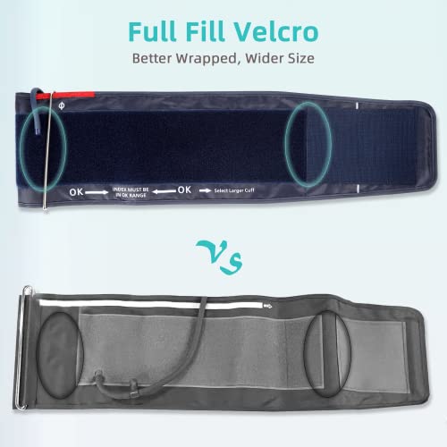 Extra Large Blood Pressure Cuff Arm With 6 Connectors, 9.0''-20.5'' Extra Xl Replacement Cuff Compatible With All Omron Blood Pressure Machine (Bp Machine Not Included) #TOP6