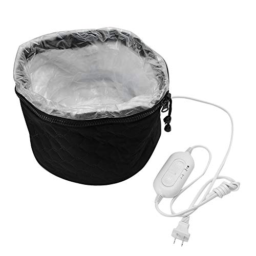 Hair Steamer Cap, 3 Gear Black Adjustable Hair Steamer Household Electric Heating Hat Adjustable Hot Oil Treatment Hat For Hair Care Us Plug 110V Steam for Home Use
