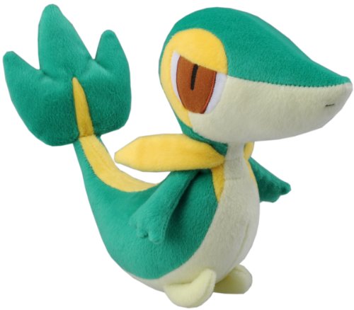 Official Takara Tomy Pokemon Black & White Plush Toy - 7' Tsutarja / Snivy (Japanese Import) (japan import)