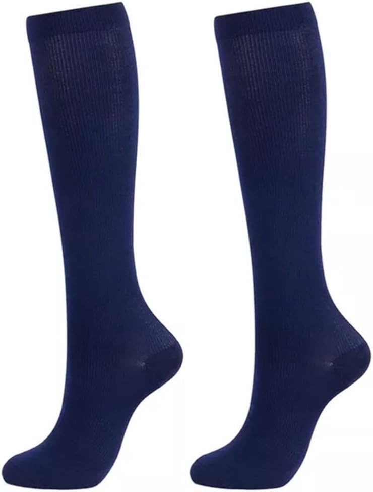 Compression Stockings Blood Circulation Promotion Slimming Socks Anti-Fatigue Comfortable Solid Color