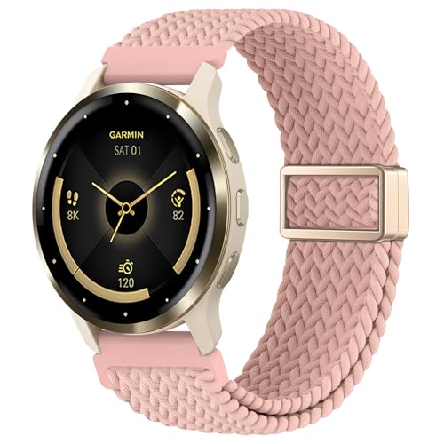 EverAct 18mm Cґg Garmin Venu 3S 41mm rvoh/Venu 4 41mm/Vivoactive 4S/Venu 2S/Vivomove 3S/Forerunner 255S 265SɑΉ Lk̂iCX|[