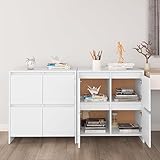 ohoowoo armadio laterale credenza gabinetto accent organizzazione in ordine console con ampio spazio di archiviazione for decorazione for la casa armadio di legno di stoccaggio ampio