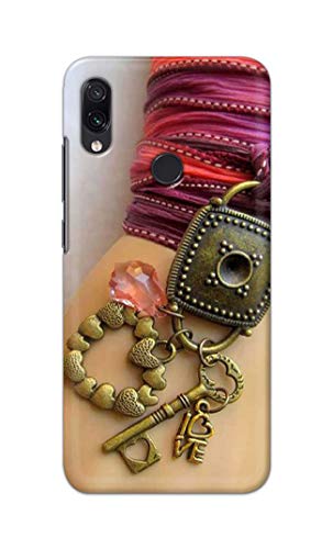 Image of Girl Hand with Keychain Hard Back Case Cover for Redmi Note 7 / Redmi Note 7 Pro /Redmi Note 7S Back Cover -(J5) VNS2228