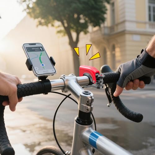 Timbre de bicicleta para bicicletas de carretera y montaña con diseño oculto 3