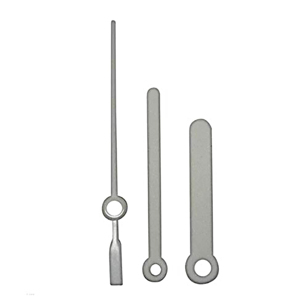 Dans Clock Shop White Replacement Plastic Press Fit Clock Hands Compatible With Hd 1688 Quartz Radio Controlled Mechanism Movement Diy Repair 55Mm
