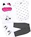 scnbom Reborn Baby Dolls Girl Clothes for 17-22inch Outfits Accesories (Panda 4pcs Set)