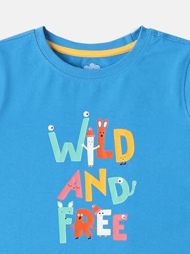 Image of Nautinati Boys 100% Cotton Full Sleeve Printed T-Shirt | Age 1-5 Years