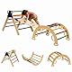 7 in 1 Klettergerüst Indoor, Montessori Kletterdreieck mit Rutsche, Kletterleiter und Kletterbogen,Indoor Kletterspielzeug,Kletterturm, Indoor Spielplatz für Kinder von 1-5 Jahren