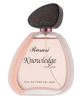 RASASI Knowledge for her Eau De Parfum 100ml3.4oz Spray | Cedarwood, Patchouli, Sandal, Amber and Musky | Signature Arabian Perfumery.
