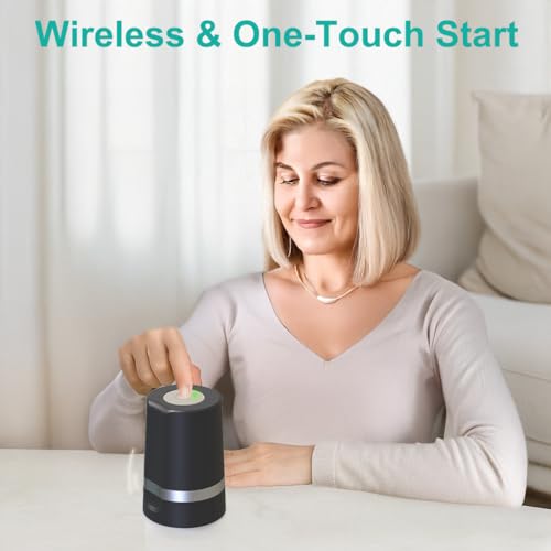 Image of Fullicon Electric Pill Crusher, One Touch Grinding, Fine Powder, Star Grey | Handles Uncoated Pills or Vitamins, Won't Slide or Spill, Safe Blade, Cordless for Travel, Stylish