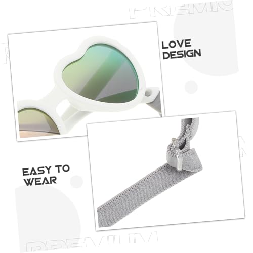 FRCOLOR Shaped Polarized Sunglasses for Boy Girl Months Lightweight Comfortable with Strap Cute Party Eyewear for Boys Durable UV Creative Fun Design3