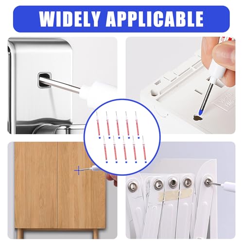 Miniatura 6 de 10 Marcadores De Agujeros Profundos Azul 20mm Punta Fina, Rotuladores De Agujero Profundo 15cm, Rotulador Carpintero Para Madera Plástico Metal Cartón Y Pared, Precisión En Zonas De Difícil Acceso