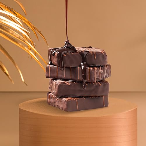 Image of Chokola Chocolate Dessert Squares 90g - Chocolate Sponge Cake Enrobed in Dark Chocolate | Gourmet Chocolate Gift Hamper | Premium Chocolate Gift Box For Festivals & Special Occasion Celebrations