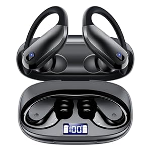 Ear Buds Wireless Earbuds Bluetooth 5.3 Sport Headphone with 80Hrs Playtime,Running Wireless Earphones IPX7 Waterproof Earbuds,Lightweight 7.8g,Noise Cancelling Mic Bluetooth Headphones-Black
