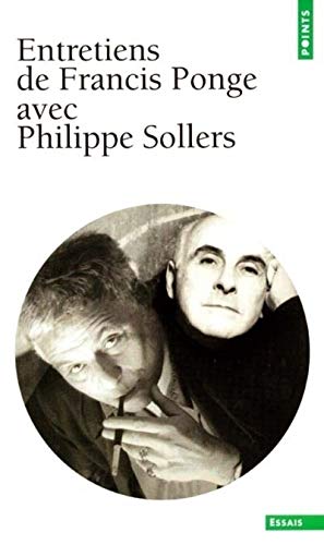  Entretiens de Francis Ponge avec Philippe Sollers Francais PDF