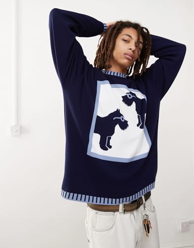 Image of Sweaters for Women Crewneck Long Sleeve Contrast Pullover Graphic Chic Stitch Style Sweater Pullover Jumper Tops