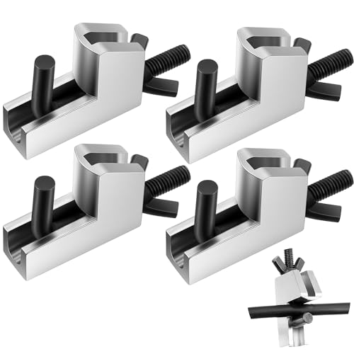 Metal Brake Line Clamp Pliers - Suitable for Flexible Hoses, Fuel & Gas Lines, Up to 1 Inch (4 Pack)