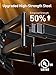Perlegear UL-Listed Full Motion TV Wall Mount for 42–90 Inch TVs up to 150 lbs, Pre-Assembled TV Mount with Tool-Free Tilt, Swivel, Extension, Max VESA 600 x 400mm, 12″/16″/18″/24″ Wood Studs, PGLF16