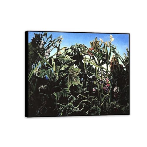 Peinture La joie de vivre impression sur toile grand format 90x70cm avec cadre noir chic pour salon