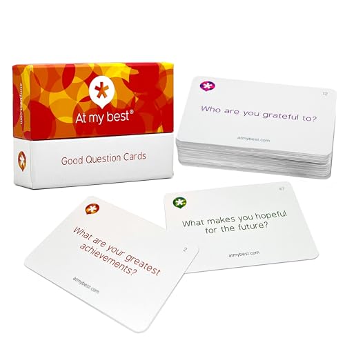 At My Best Good Question Cards with Additional Resources | Great Questions to Inspire Positive Conversations | Ideal for Coaching Counselling Teaching Mentoring Management & Team Building