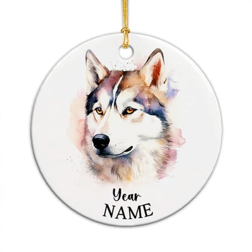 Sibirischer Husky Geschenkanhänger Weihnachten Deko Keramik Weihnachtsdeko Mit Schnur Weihnachten Ornamente Sibirischer Husky Geschenkanhänger Weihnachten Deko Keramik Weihnachtsdeko Mit Schnur Weihnachten Ornamente