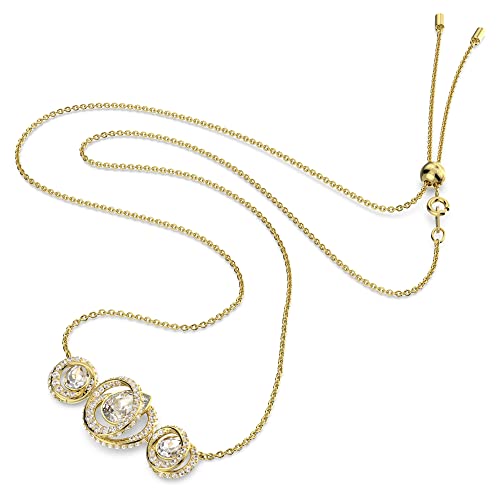 Swarovski Generation necklace, White, Gold-tone plated2