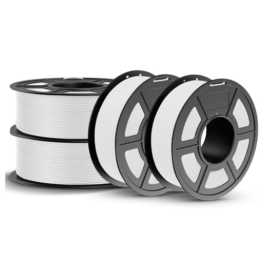 JAYO Matte PLA 3D Printer Filament 1.75mm Bundle, 4 Pack 1.1kg Spools (4.4kg Total), Matte Surface Conceals Layer Lines, Dimensional Accuracy 0.02mm, White