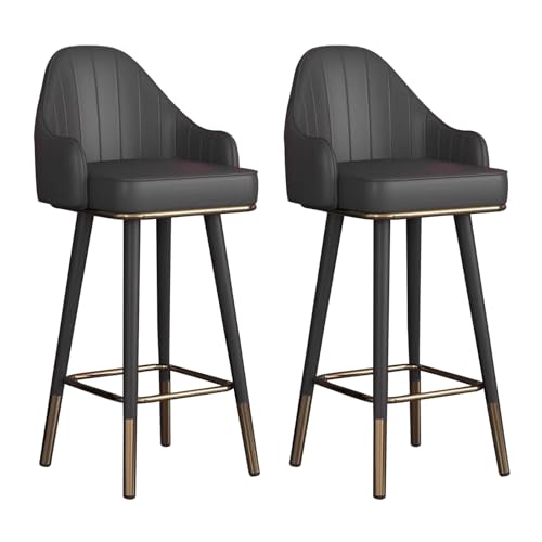 Taburetes Altos de Cocina Gris Oscuro Marca Generic