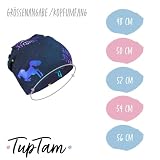 TupTam Dziewczęca dziecięca czapka beanie, szal kominowy, zestaw 2 szt., jesienno-zimowa ocieplana czapka przejściowa z kominem, 52