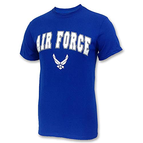Armed Forces Gear AIR Force Arch Wings T - MD Royal Blue