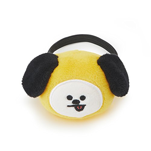 BT21 Official Merchandise by Line Friends - CHIMMY Character Plush Hair Tie, Yellow