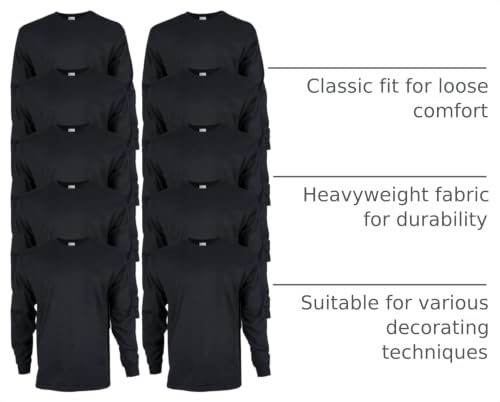 Image of Gildan Adult Ultra Cotton Long Sleeve T-Shirt, Style G2400, Multipack