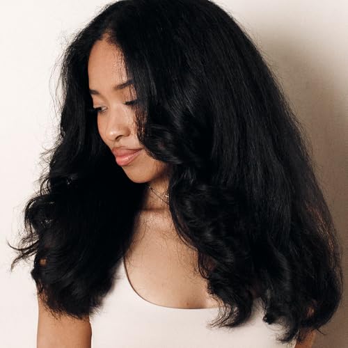 Kristin Ess Hair Volumizing Blow Dryer Brush - Blowout + Hair Straightening Brush - Ceramic + Ionic - Dry, Smooth + Volumize Hair - Flat Padel Base for Faster Blowout - 3 Wind Speeds + 4 Heat Settings - Thumbnail 4