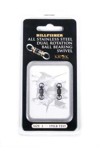 Billfisher Krok bola de acero inoxidable giratorios de rodamiento