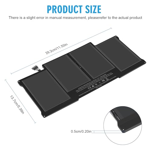 Image of ASUNCELL A1466 A1405 Laptop Replacement Battery for MacBook Air 13 inch A1466 (Mid 2012, Mid 2013, Early 2014, Early 2015,2017) A1369(Late 2010, Mid 2011 Version) 7.6V 55Wh
