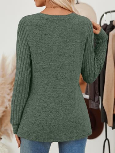 AUTOMET Long Sleeve Shirts for Women Fall Lightweight Sweaters Business Dressy Casual Tops Winter Trendy4