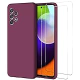 [Elegante y con estilo]: La funda de goma premium para Samsung Galaxy A52 4G / 5G / A52S 5G se destaca y otorga confianza y gusto estético a su maestro. Siempre se mantiene seco y limpio, ya que es muy fácil limpiar el polvo y la suciedad de la carcasa.