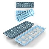 ❄ CALIDAD PROFESIONAL EN CASA O EN EL BAR: Las 2 cubiteras Blumtal no contienen BPA, lo que las hace ideales para uso doméstico o profesional. ¡Puedes extraer tus hielos sin romper el molde!