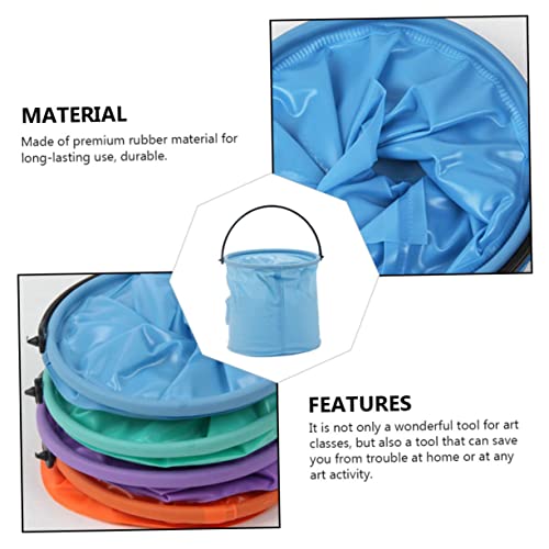 Corhad 8 Pcs Pencil Holder Lip Gloss Containers Container With Lid Buckets With Lids Watercolor Brush Cleaner Container Holder Artist Brush Washer Washing Bucket For Painting Brush Basin #TOP6