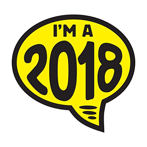 Image of Ez-line Vinyl Year Slogan Bubbles for Car Lots 1 Dozen Windshield Decal Stickers Dealership Numbers (2018)