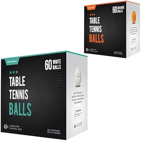 PRO SPIN Mix & Match Bulk Bundle: 60 White Balls + 60 Orange Balls Cover