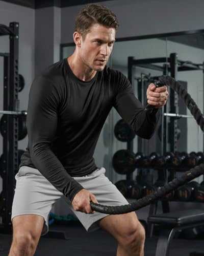Image of MAGCOMSEN Men's Long Sleeve Shirts UPF 50+ UV Sun Protection Athletic Shirts for Hiking Running Workout Rash Guard