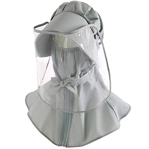 Protective Safety Hat Face Shield Clear Removable Anti-Droplets Full-face Protective Face Cover Shield