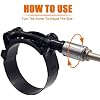 ISPINNER 4 Pack 2 Inch Stainless Steel T-Bolt Hose Clamps, Clamp Range 56-64mm for 2 Hose ID (Black)