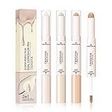 Dual-ended Liquid Concealer Wand, Full & High Pigmented Color Correcting Makeup for Under Eye, Blemi