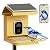 Bilantan Metal Smart Bird Feeder with Camera Solar Powered, Only 2.4G WiFi Compatible, No Subscription AI Bird Recognition, Squirrel Proof Material, Outdoors Birdwatching Gift for Birds Lovers