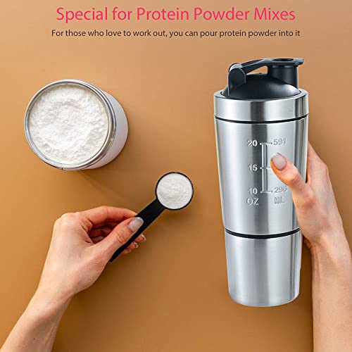 Lotvic Shaker per Proteine, 600+200ML Shaker