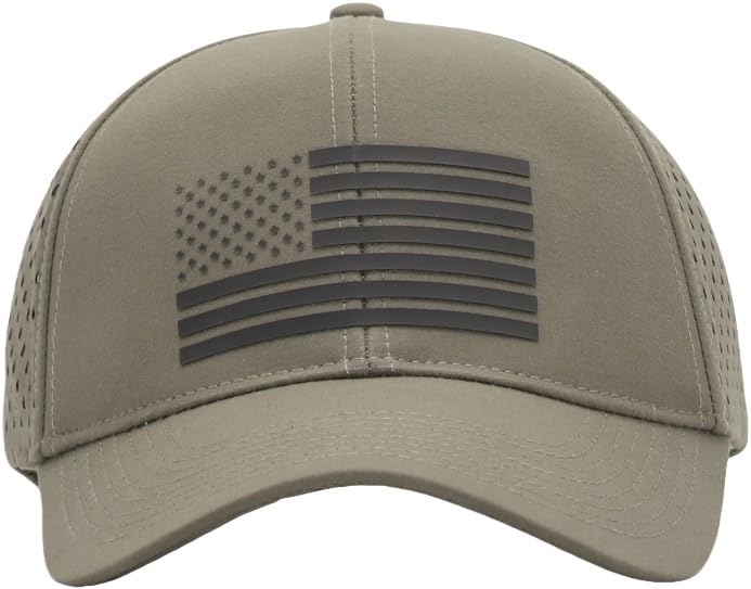 Image of 250th Anniversary USA Flag Hat, Laser Cut Breathable Mesh Patriotic Tactical Baseball Cap for Men Women, Fits OSFM&XXL Head