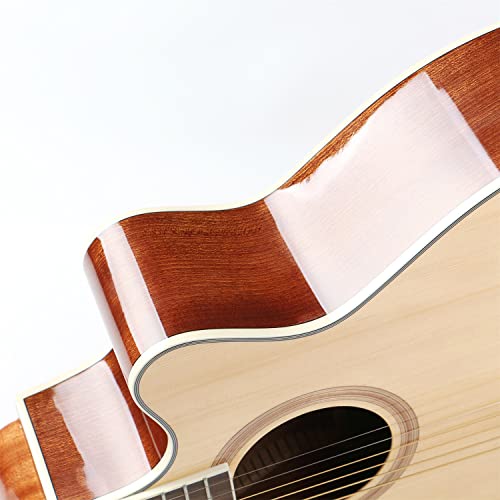 MEIeynt Kit de découpe de Guitare Acoustique pour débutant de 40 Pouces avec Sac de ramassage Tuner Capo Strap Mini… - Les Beatles, Paul McCartney, John Lennon, RIngo Starr, George Harrison MEIeynt Kit de découpe de Guitare Acoustique pour débutant de 40 Pouces avec Sac de ramassage Tuner Capo Strap Mini… – Image 6